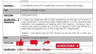 Assistant manager in India tourism development corporation limited / legal jobs