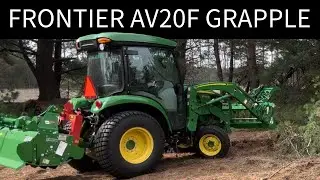 Trying the Frontier AV20F Grapple on Our John Deere 3033R | First Use + Honest Review