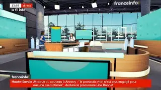 Franceinfo: Virtual set highlights - 10.6.2023
