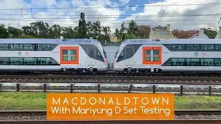 Sydney Trains Vlog 1857: Macdonaldtown Trains - Mariyung D Set Testing