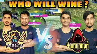TEAM ELITE VS 4 UNKNOWN ||4 UNKNOWN VS TEAM ELITE 4V4 BATTLE||CONQUEST TOURNAMENT HIGHLIGHTS!!