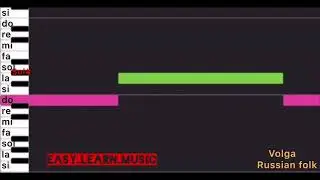Volga river _Russian folk (learning music easy) #learningmusic #musicallearning #learning #karaoke