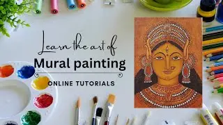 Kerala mural painting|Kerala mural painting Devi part 3|Babysteps by AnjaliKrishna #live