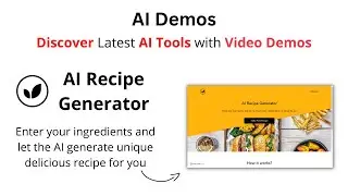 Generate Unique Delicious Recipes with AI Recipe Generator | AI Recipe Generator AI Demo