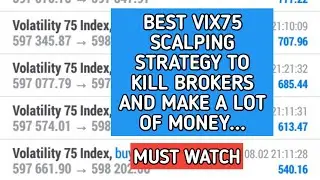 BEST VIX75 SCALPING STRATEGY|95% ACCURATE|#VIX75 #SCALPING