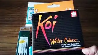 Art supplies haul | koi watercolours | brustro artist's sketchbook | and more