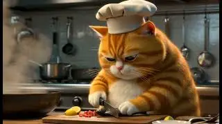 A Chubby Cat&rsquo;s First Day at Work #catlovers #catvideos #meow #shortstory #viral 