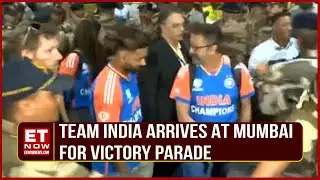 Team India Arrives At Mumbai For Victory Parade And Facilitation Ceremony | Top News | ET Now