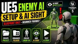 Unreal Engine 5 Enemy AI Series – Setting Up Enemy Blueprint & AI Sight Blueprint Only