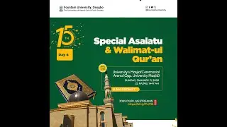 3rd Walimat-ul Qur'an Ceremony of Fountain University, Osogbo