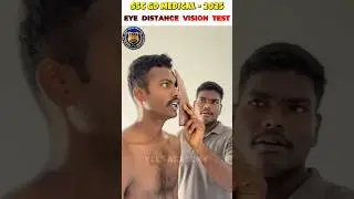 SSC GD EYE DISTANCE VISION TEST # YEES ACADEMY KALPAKKAM
