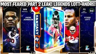 MOST FEARED PART 2 LEAK! LEGENDS ANDRE JOHNSON AND LOTT! | MADDEN 22 ULTIMATE TEAM