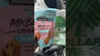 MR BEAST COOKIES AT DOLLAR TREE $1.25 #deal #shopping #plantbased #glutenfree #2024 #shorts