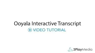 Ooyala Interactive Transcript
