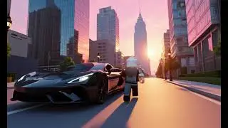 A cinematic Roblox style animation, duration about 10 seconds  One Roblox character walks toward a m
