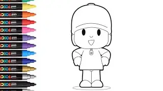 How to Draw Pocoyo | Cute Cartoon Drawing Step by Step