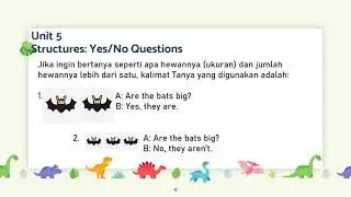 Unit 5 Structures: Yes/No Questions