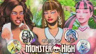 *CREANDO* 💋​MONSTER HIGH en LOS SIMS 4 en 2024💋​|+ Full CC list💀​