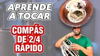 ✅ COMO APRENDER A TOCAR COMPÁS DE 2/4 EN LA TUBA / CLASES PARA APRENDER A TOCAR TUBA RAPIDO PT2