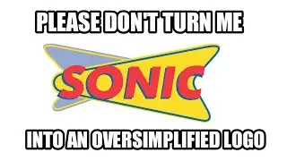 Please Sonic, don't turn me into an oversimplified logo!