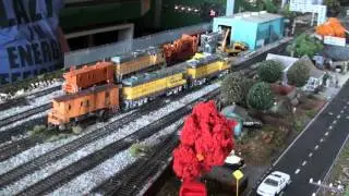 HO Union Pacific Wee Jasper layout operation Flanger