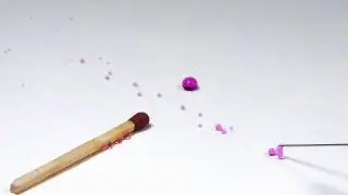 Water droplets on a superhydrophobic surface