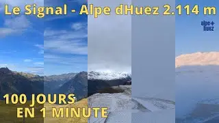 ALPE D'HUEZ / ALPE D'HUEZ GRAND DOMAINE ⏩ TIMELAPSE 100D/MIN