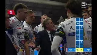 VIDEO: Il timeout di Lorenzetti che ha cambiato la storia di Piacenza-Perugia (Immagini Rai)