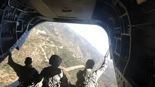 Tour of Camp Roberts on a CH-47 Chinook
