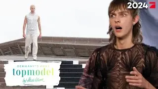 Komplizierte Fashion-Show: Der Stufen-Catwalk wird zur Challenge | GNTM 2024 ProSieben