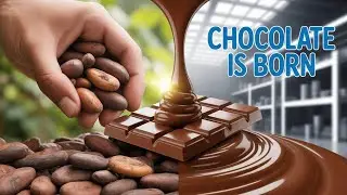 Chocolate Factory Process From Cocoa to Chocolatefood production #food documentary# #factory food#