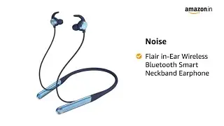 #Best #Headphone Noise Flair in-Ear Wireless Bluetooth Smart Neckband Earphone with Touch Controls,