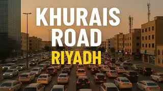 Khurais road!fulltraffic!Riyadh4kvideo