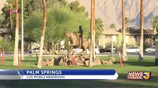 Palm Springs will begin removing Frank Bogert statue today