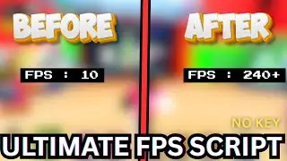 [KEYLESS] ⚡️ Roblox Anti Lag Script | FPS Booster 240+ FPS || Mobile & PC || Potato Graphics