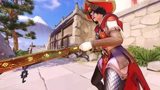 Ashe Slow Motion Animations and Abilities with Warlock Skin in-game (Golden Weapon)(PS4)