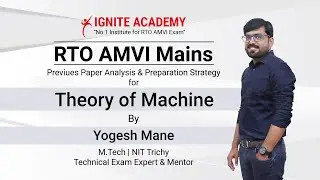 AMVI Mains-2020 Theory Of Machine Previous Paper Analysis by Mr Yogesh Mane