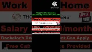 #thomsonreuters #shorts #shortvideo #Latest jobs 2022 at thomson reuters