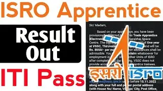 ISRO Apprentice Result out 2022, Indian Space Research Organization Apprentice Merit list 2022