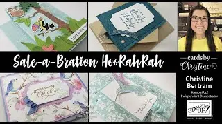 Sale-a-Bration HooRahRah Card Class with Cards by Christine