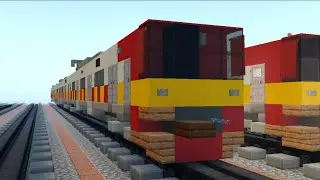 Cara membuat KRL JR 205 di Minecraft [Simple]