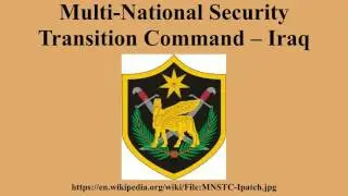 Multi-National Security Transition Command &ndash; Iraq