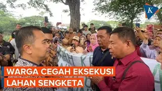 Momen Warga Lawan Eksekusi Lahan Sengketa di Pondok Kopi