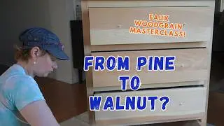 UPGRADE faux wood transformation ► woodgraining with depth multi-layers with TIPS!