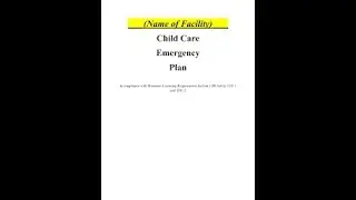 The How To Guide for the Licensing Emergency Plan