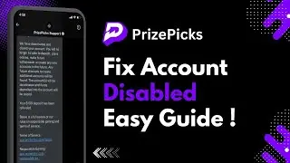 PrizePicks Account Disabled | How to Fix Disabled PrizePicks Account !