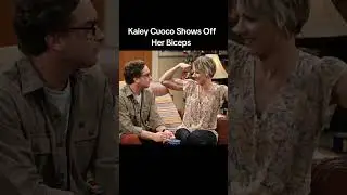 Kaley Cuoco Flexes Her Biceps #kaleycuoco #shorts