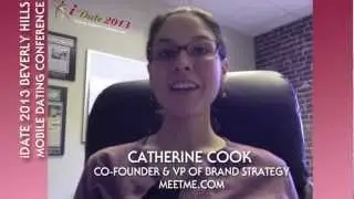 Catherine Cook of MeetMe on mobile monetization for dating apps at the LA iDate Conference 2013