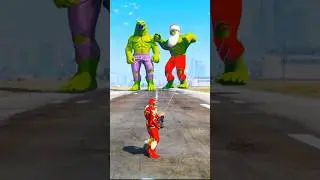 Random Superheroes VS Giant Venom & Kong Hulk#gta5 #youtubeshorts #shorts #gta