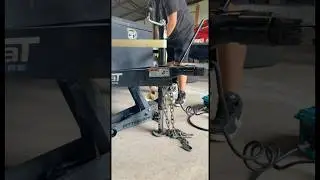 Genius idea to fix a bent trailer jack! #trailerrentals #smallbusiness #trailerrepair